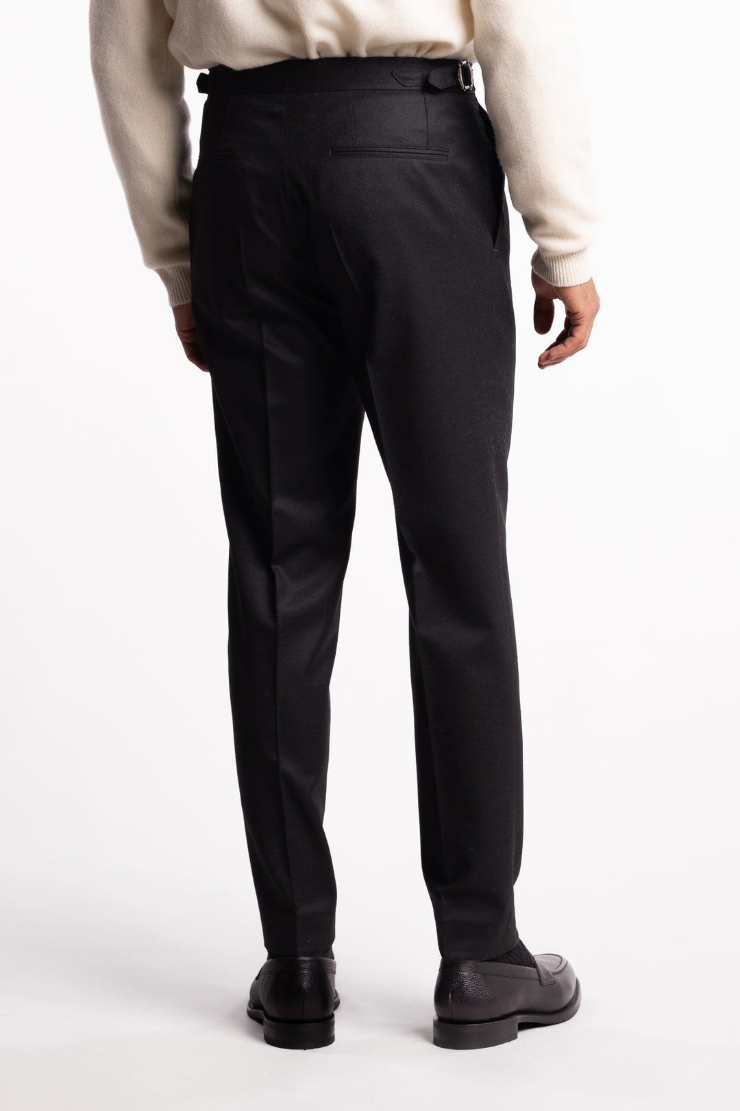Prato Flanell Trousers Black