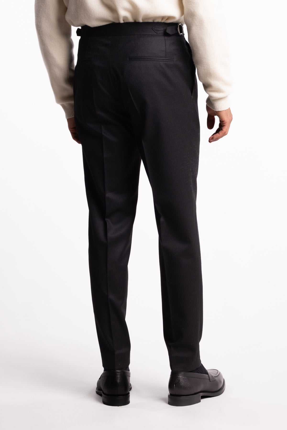 Prato Flanell Trousers Black