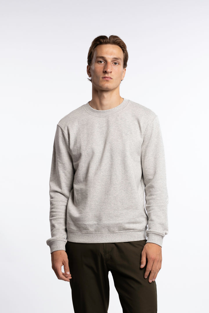 Crew Neck Grey Melange