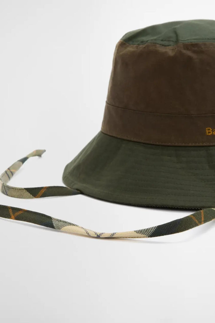 Brackley Wax Bucket Hat- Olive