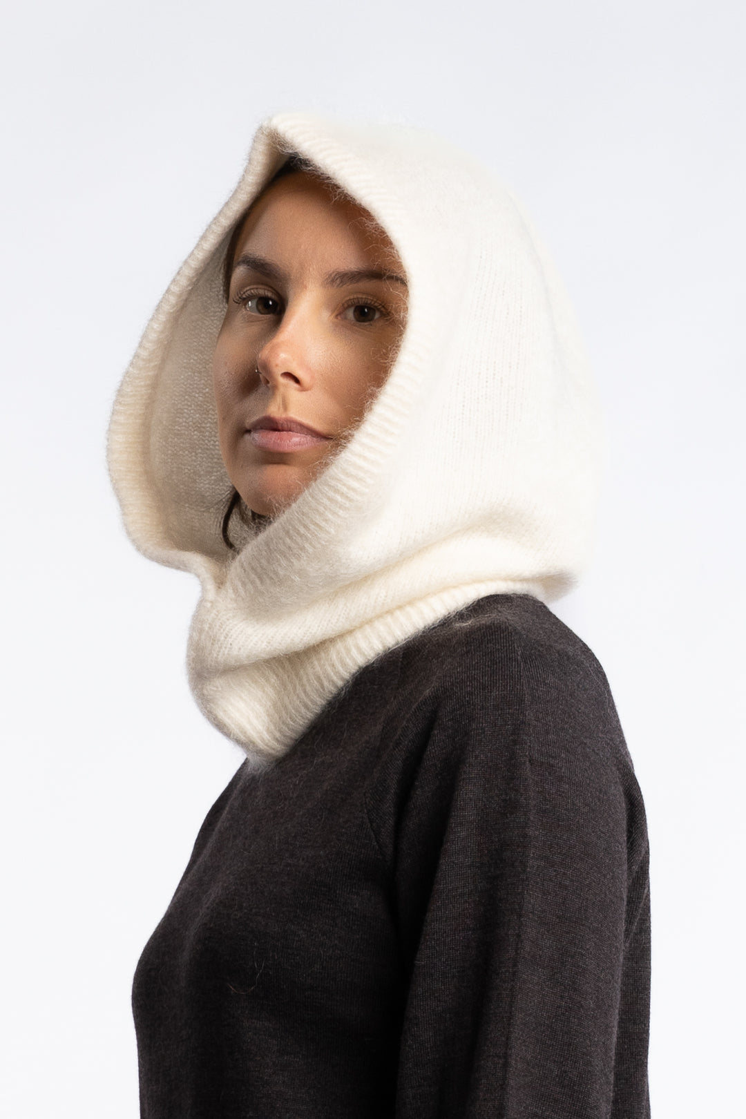 Kajsa Chunky Balaclava- Bright White