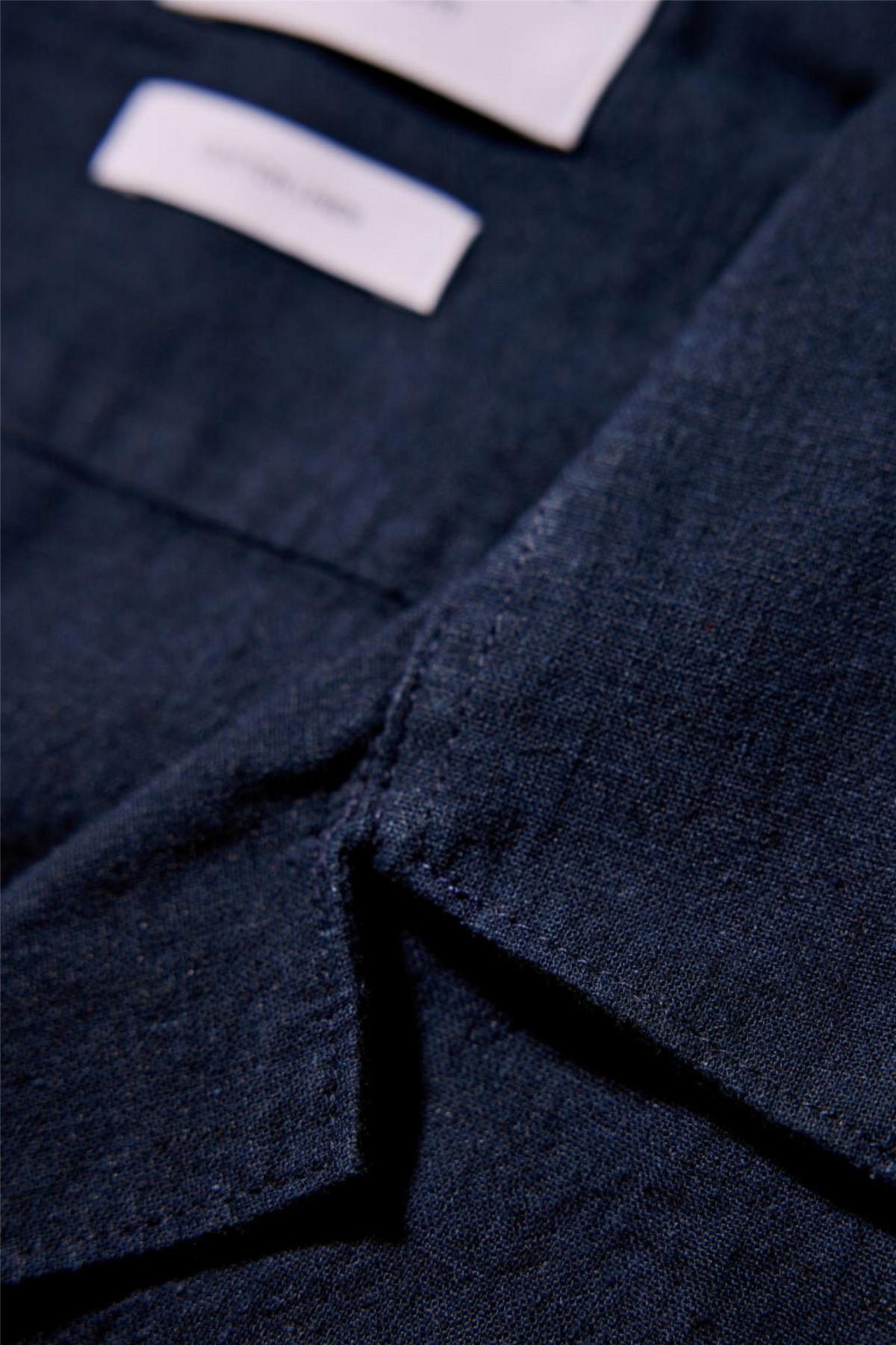 Casual Linen Blend Resort S/S Navy