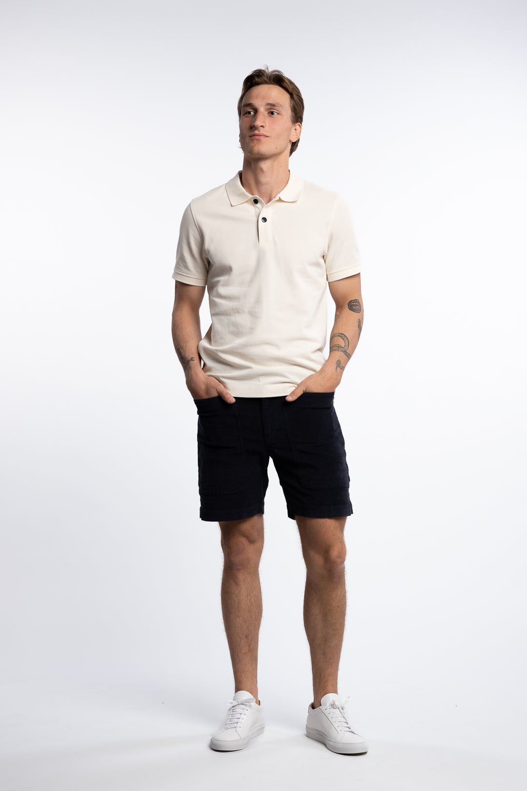 Grinder Corduroy Shorts Dark Navy
