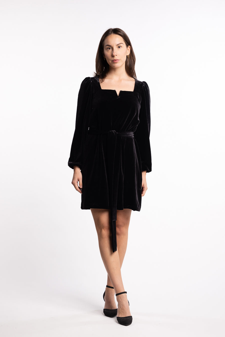 Alice Velour Dress- Black