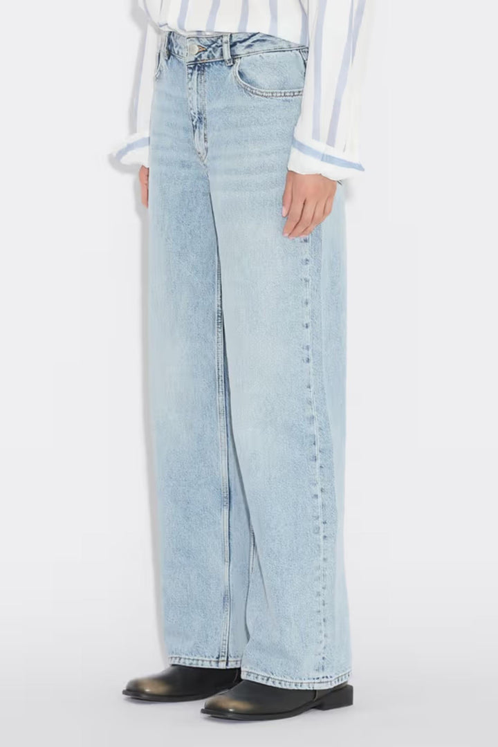 W Wide Jeans - Blue Washed