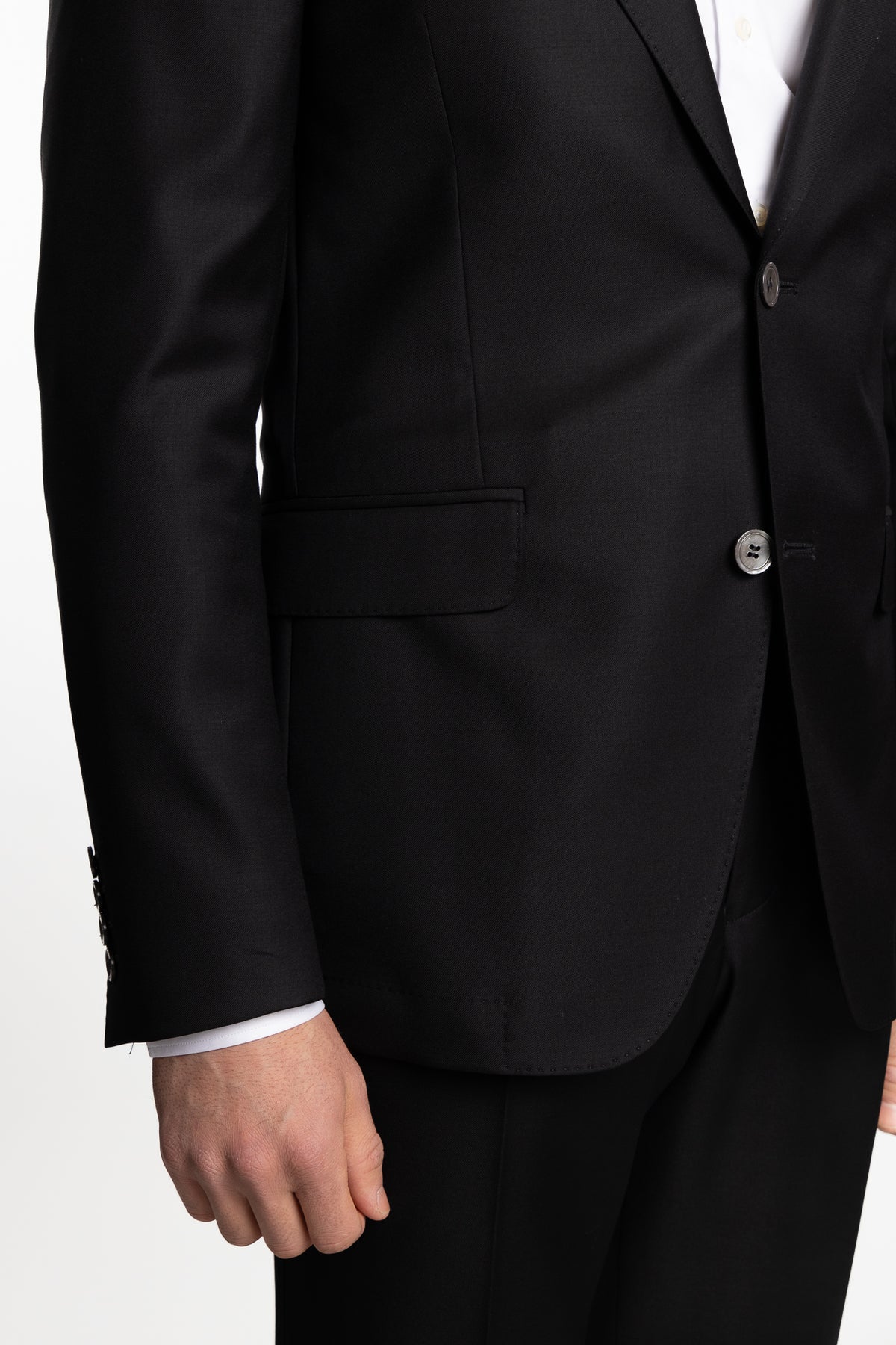 Siena Slim Fit Wool Blazer Black