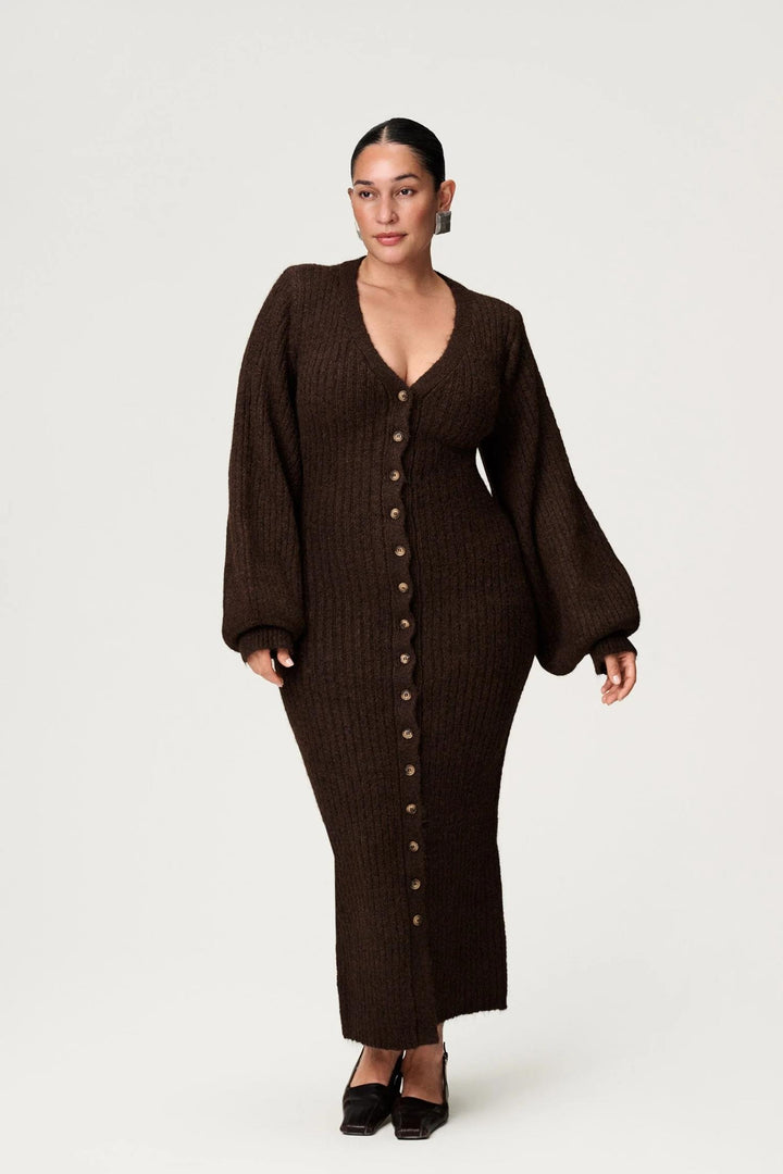 Montana Dress- Brown Melange
