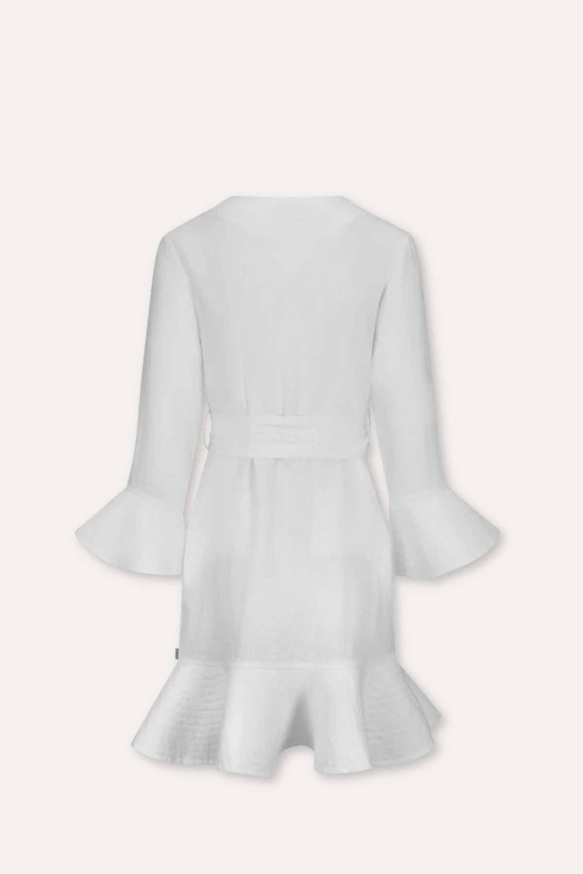 Gabrielle Linen Dress- White