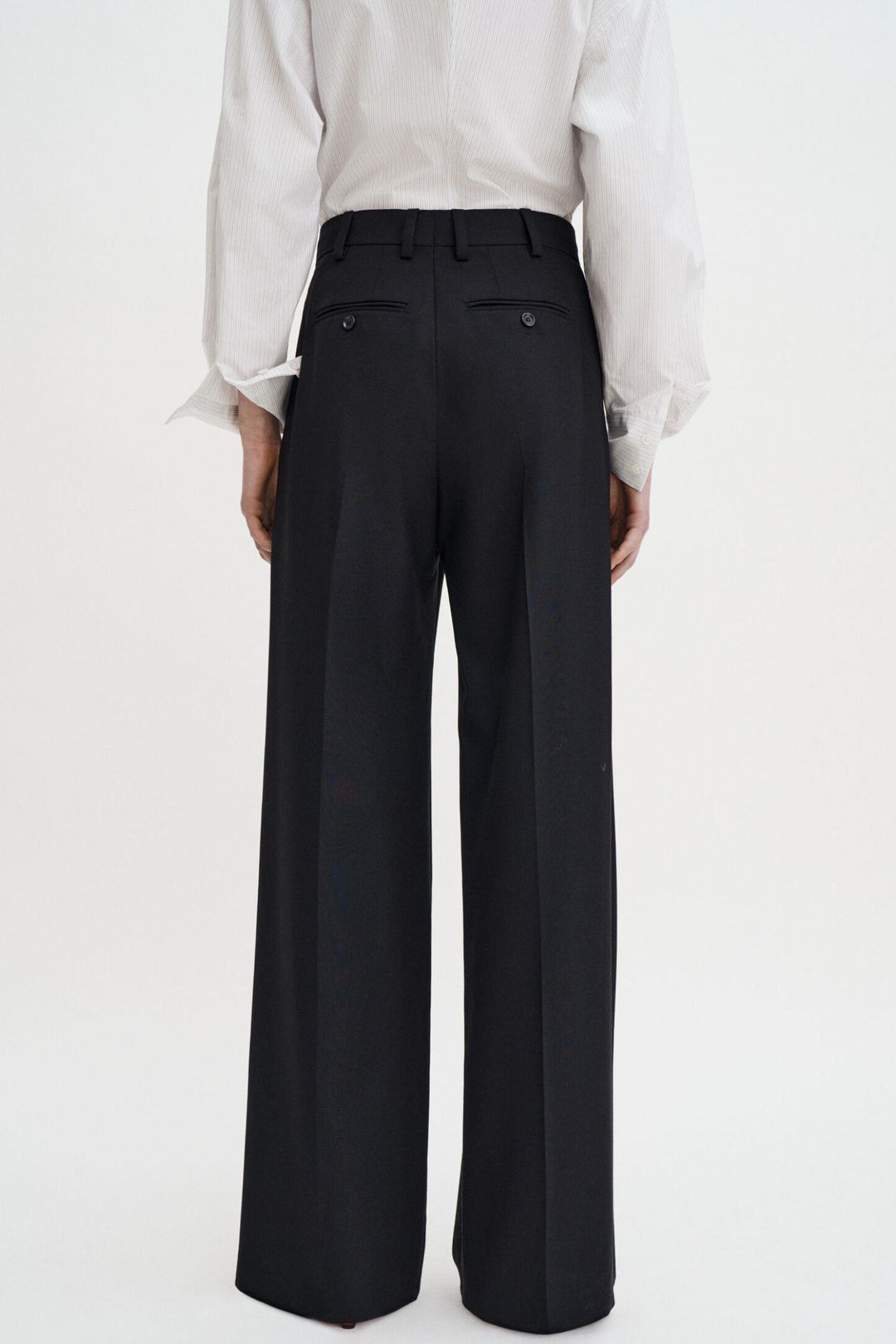 Darcey Wool Trousers- Black