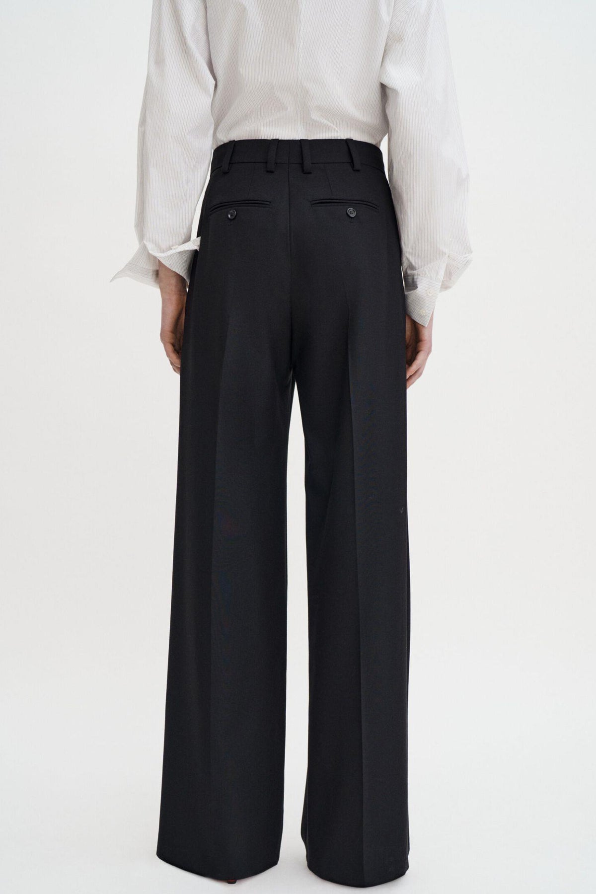 Darcey Wool Trousers- Black