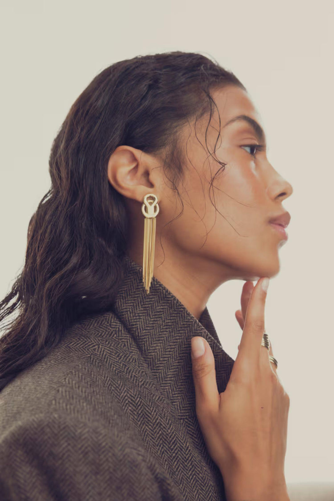 The Flounce Earrings - Gold