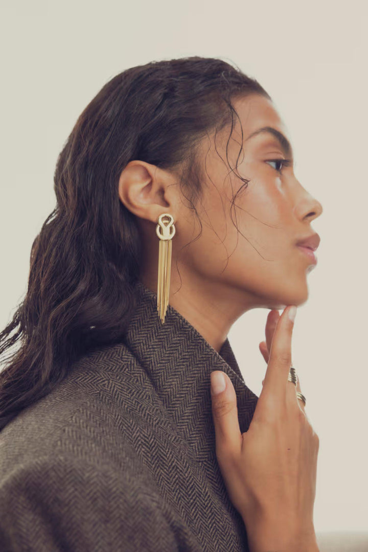 The Flounce Earrings - Gold