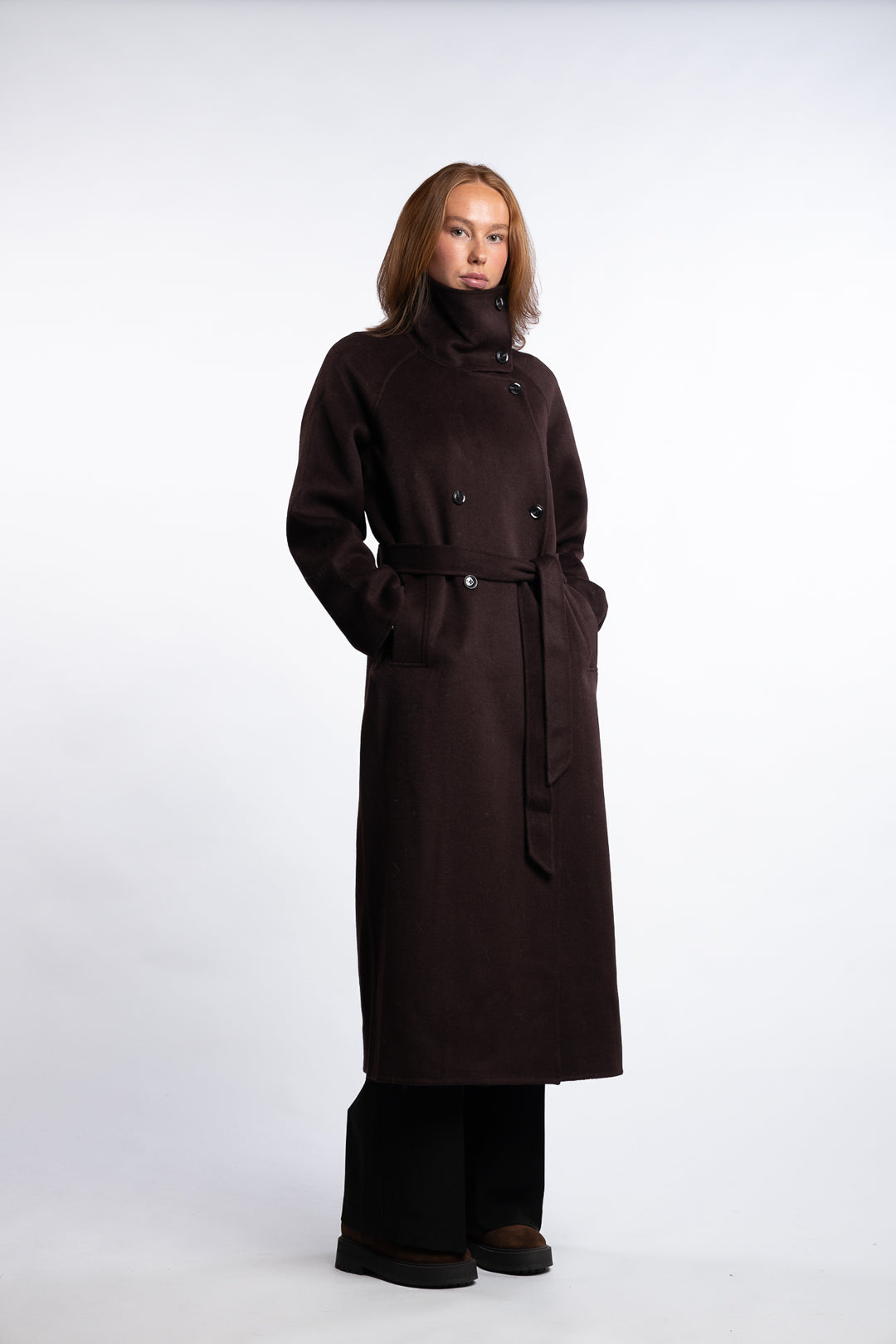 Sahanne Coat 15772 - Black Coffee