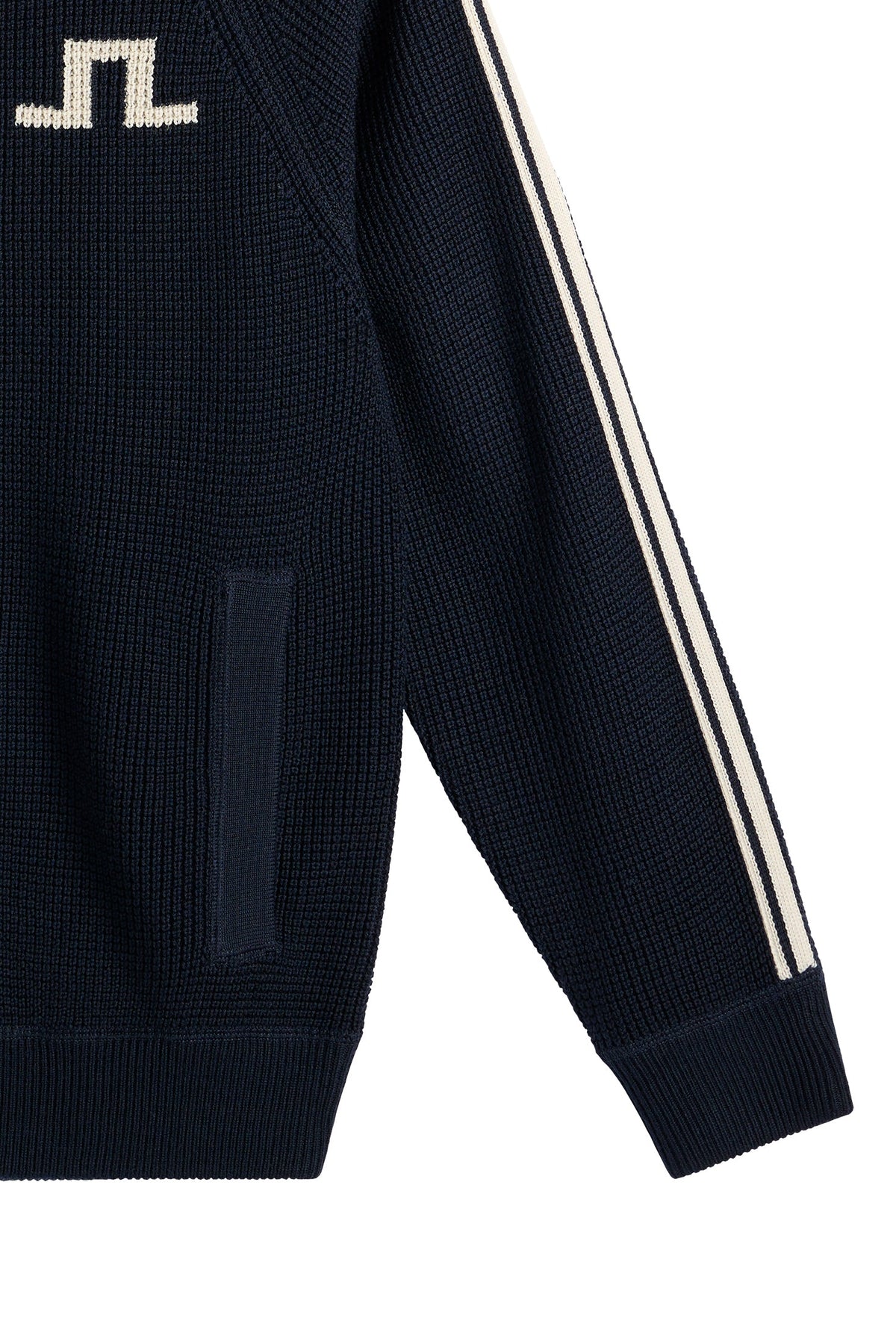 Craig Zip Knit Cardigan JL Navy