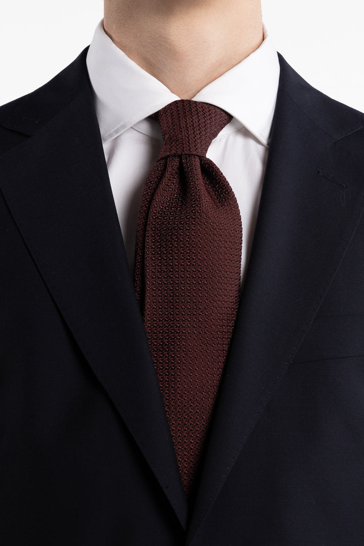 Grenadine Tie Burgundy