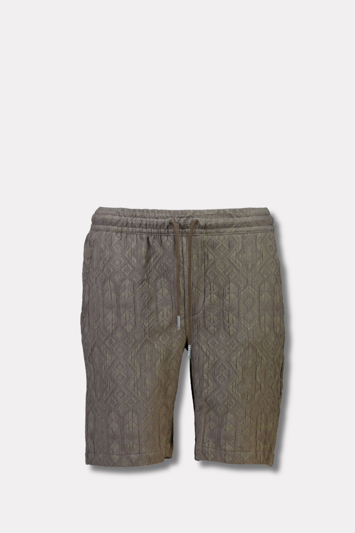 Textured Shorts Khaki