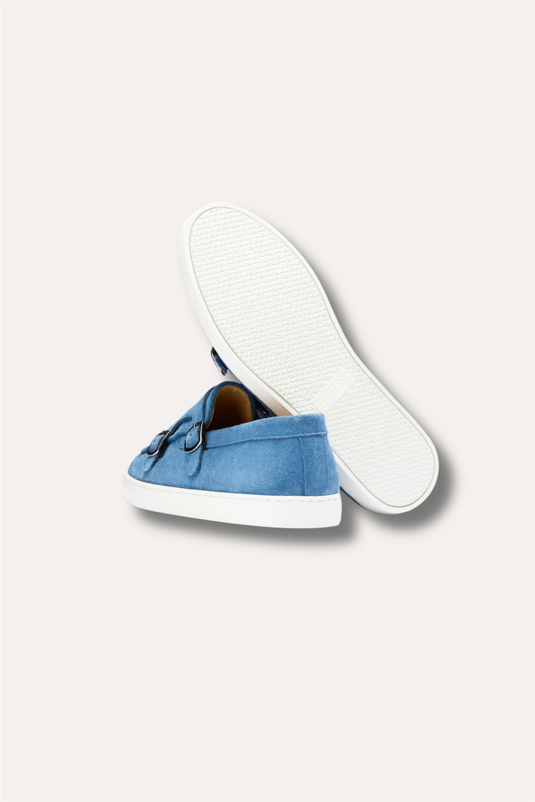 Monk Strap Sneaker Ocean Suede