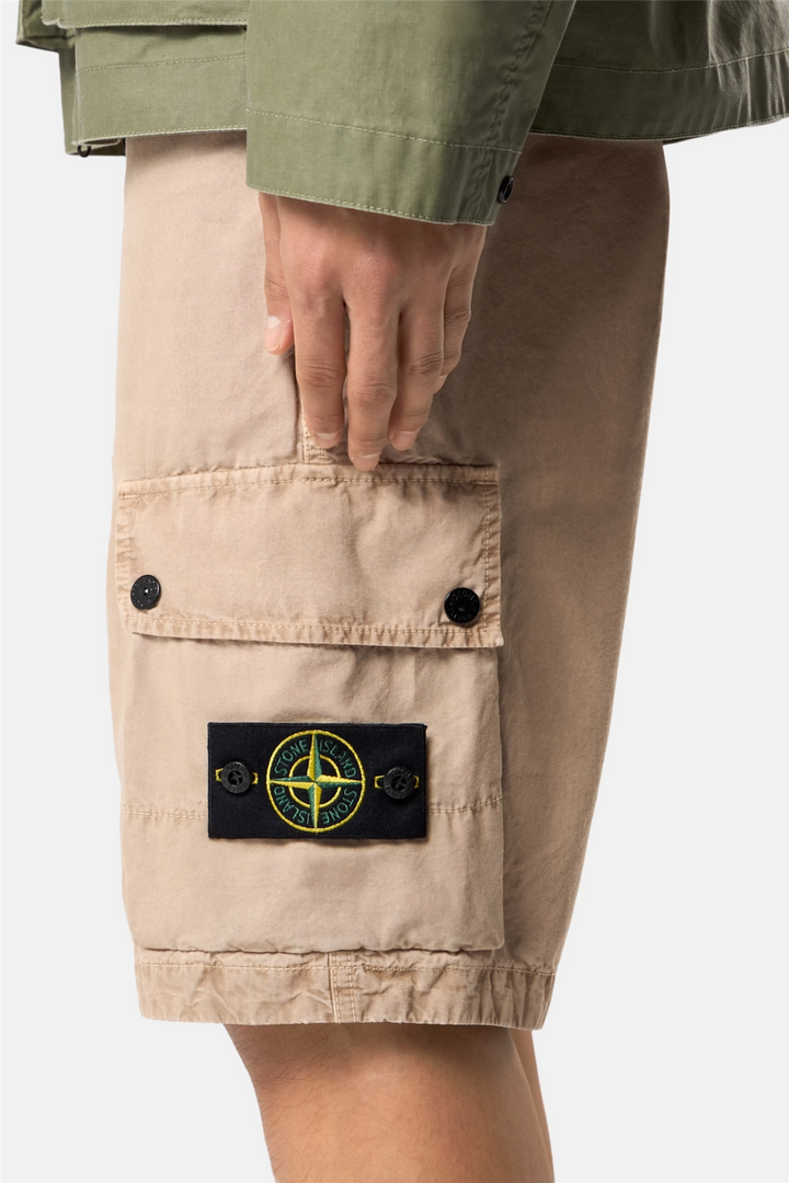 L100019 Brushed Organic Cotton Canvas Beige 'Old' Effect