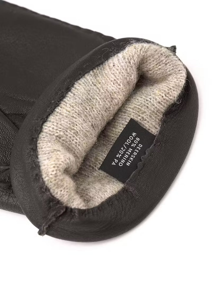 Matthew Deerskin Gloves Dark Brown