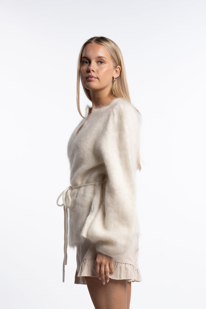 Fredrikke Chunky Cardigan- Bright White