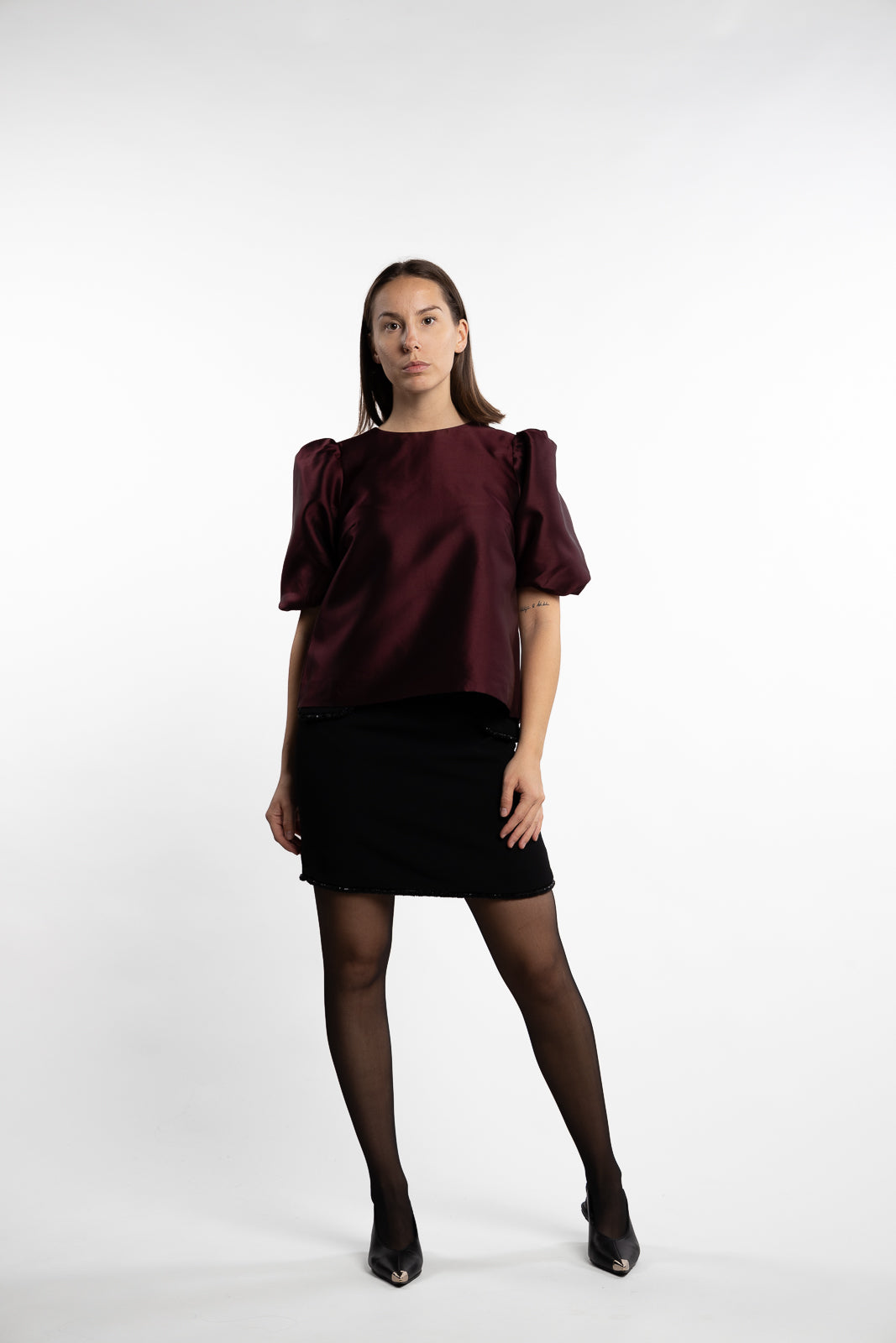 Becca Blouse- Bordeaux