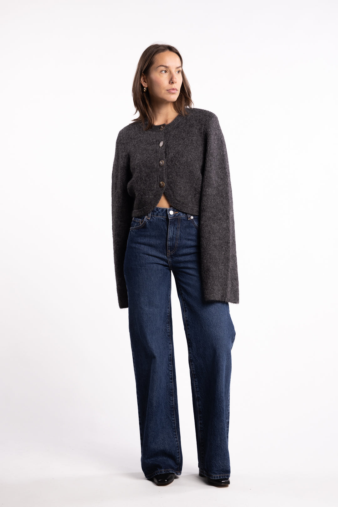 Cessole Cardigan- Dark Grey
