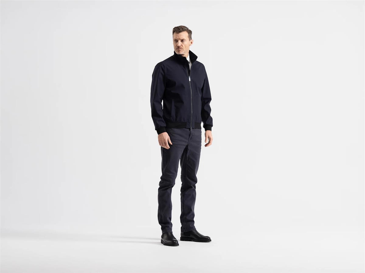 Bullet Jacket Savile Dark Navy Wool