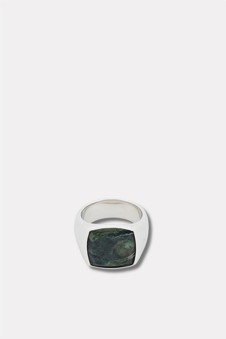 Cushion Ring Kambaba Silver