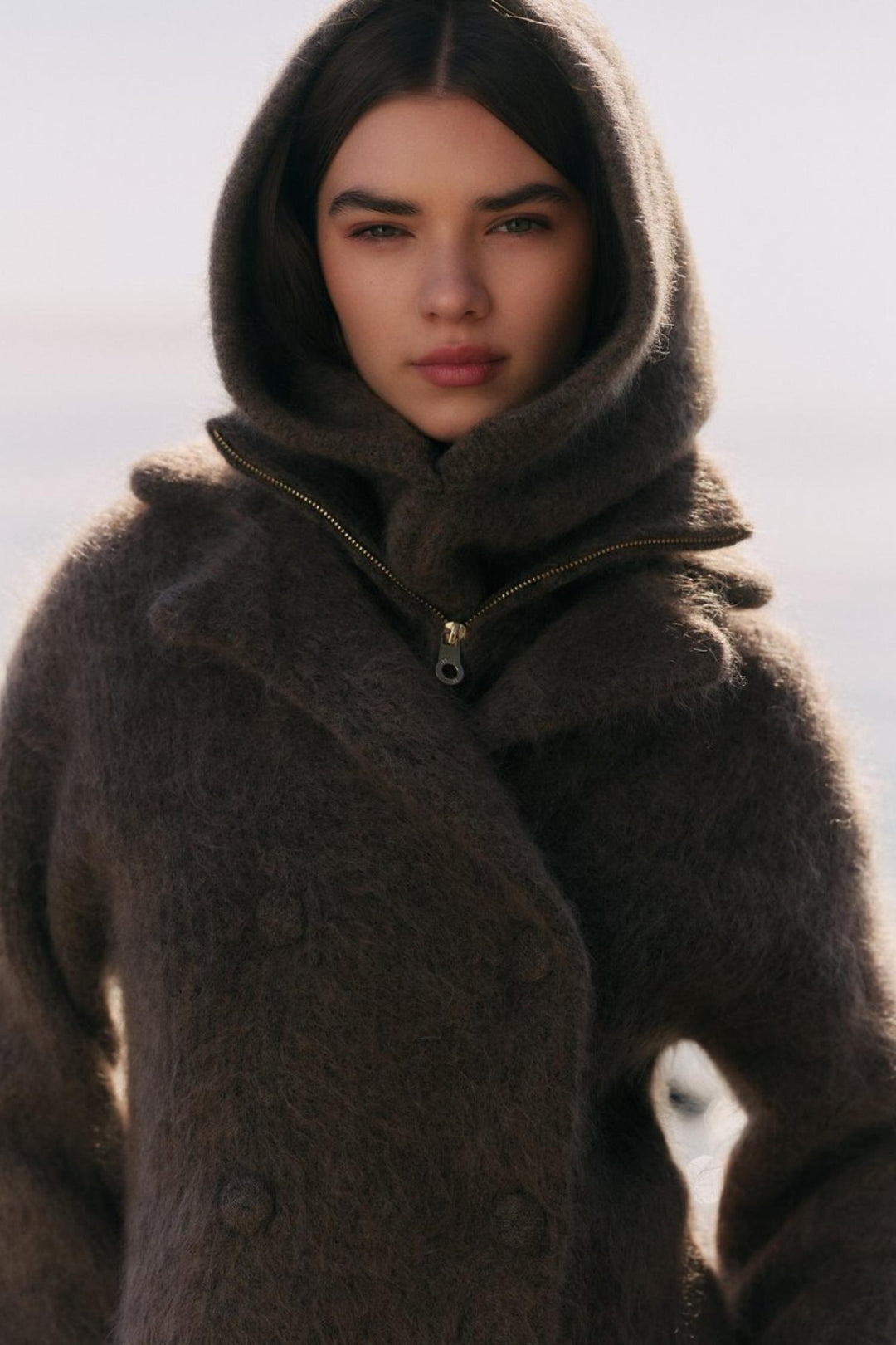 Kajsa Chunky Balaclava- Dark Brown