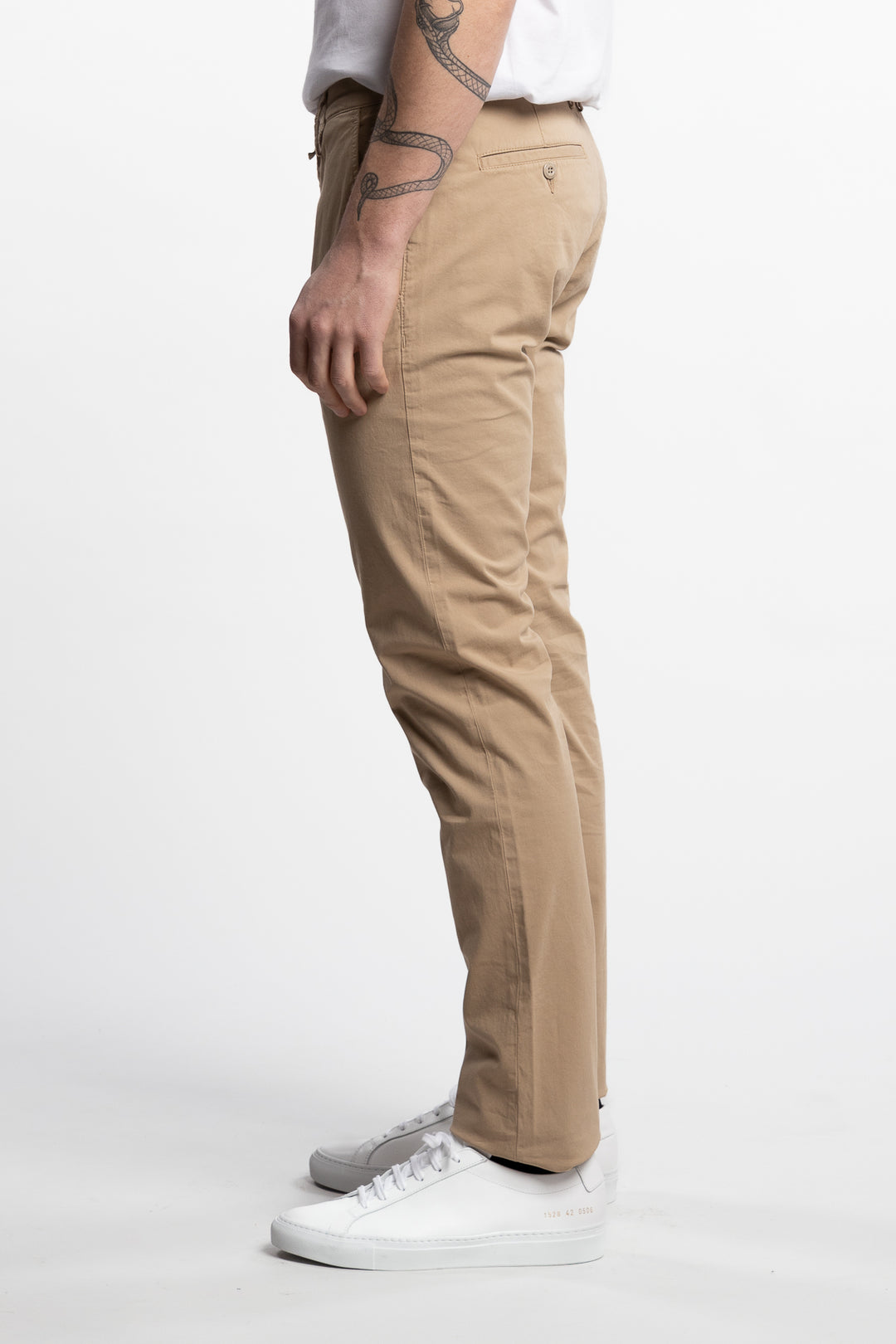 Bobby Slim Fit Stretch Chinos Dark Beige