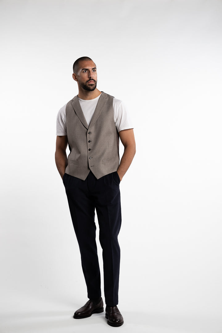 Lucca Waistcoat Beige