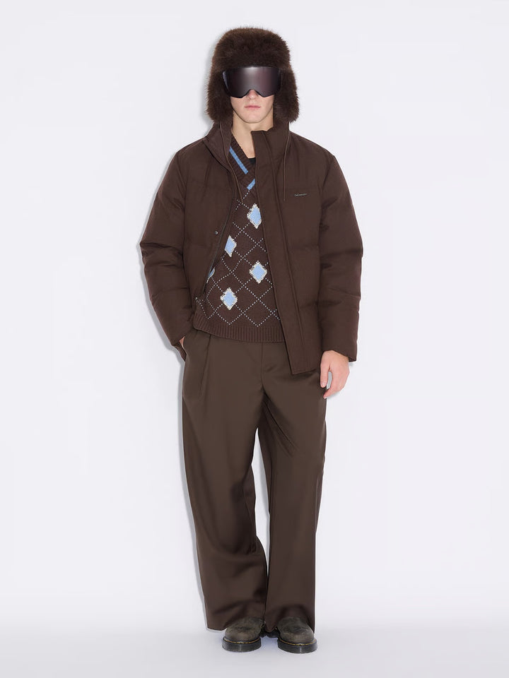 M Tech Wool Down Jacket Dk. Brown