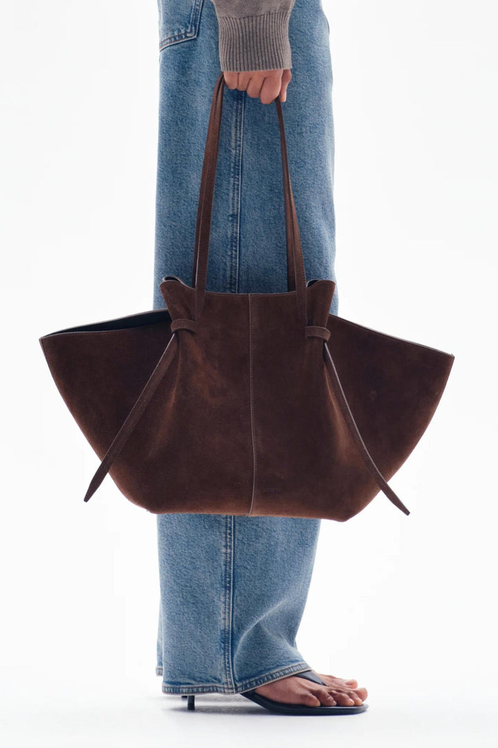 Large Mochi- Chocolate Suede