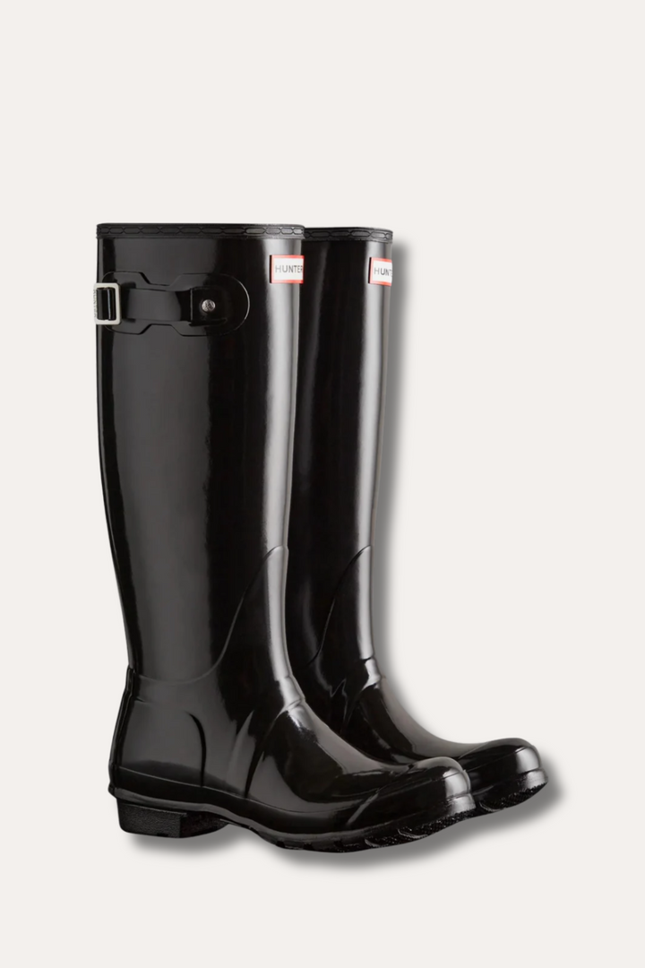 Women's Original Tall Gloss Boots- Black