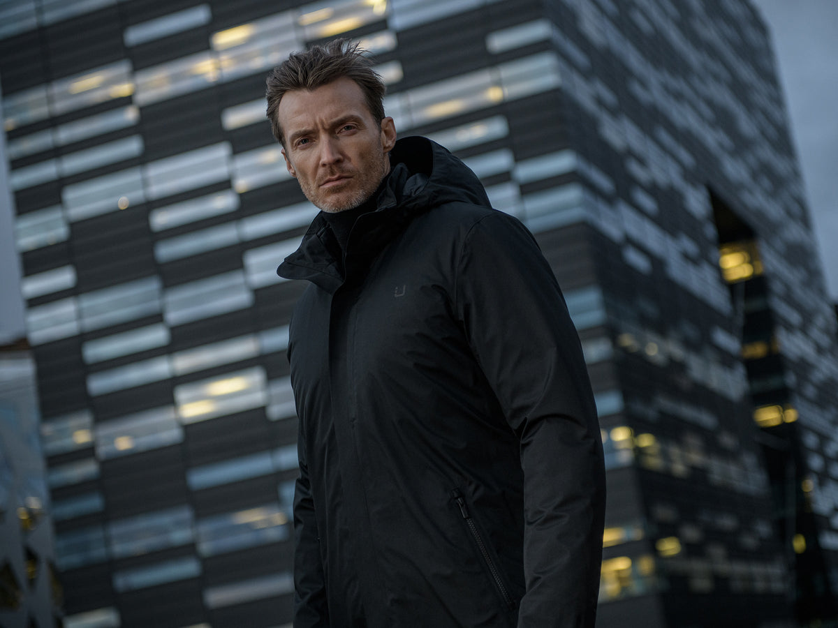 Black Storm Coat Black - modellbilde