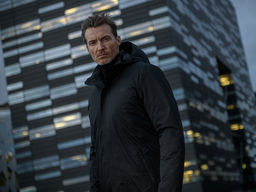 Black Storm Coat Black - modellbilde
