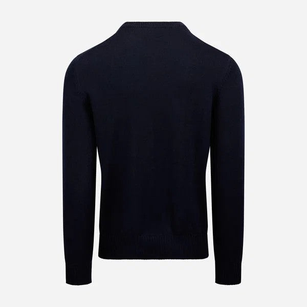 Virgin Wool Crewneck Navy