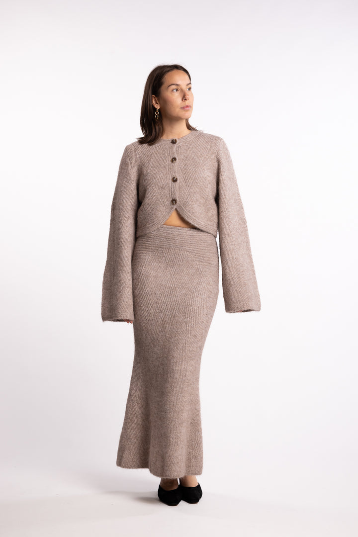 Cessole Cardigan- Greige