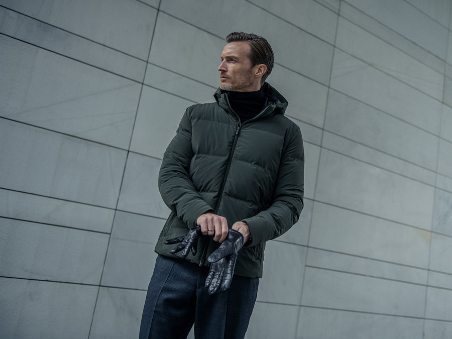 Bolt Jacket Night Olive - modellbilde