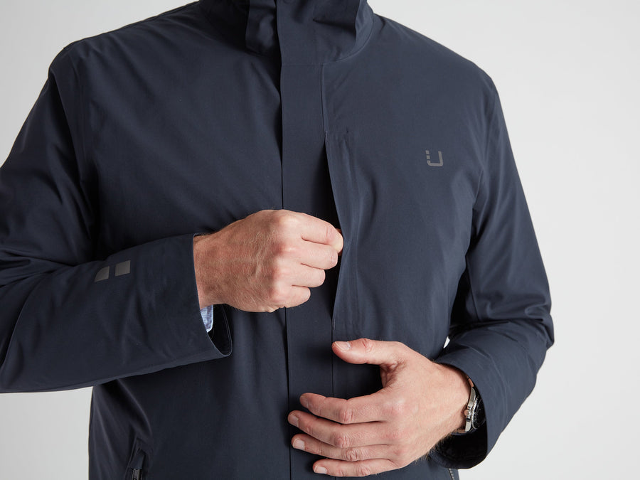 Black Storm Coat Navy