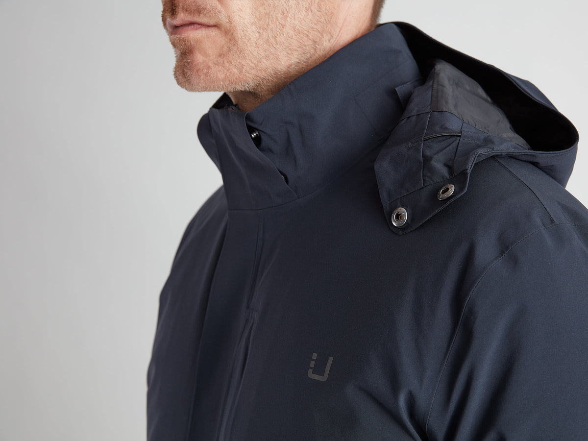 Black Storm Coat Navy