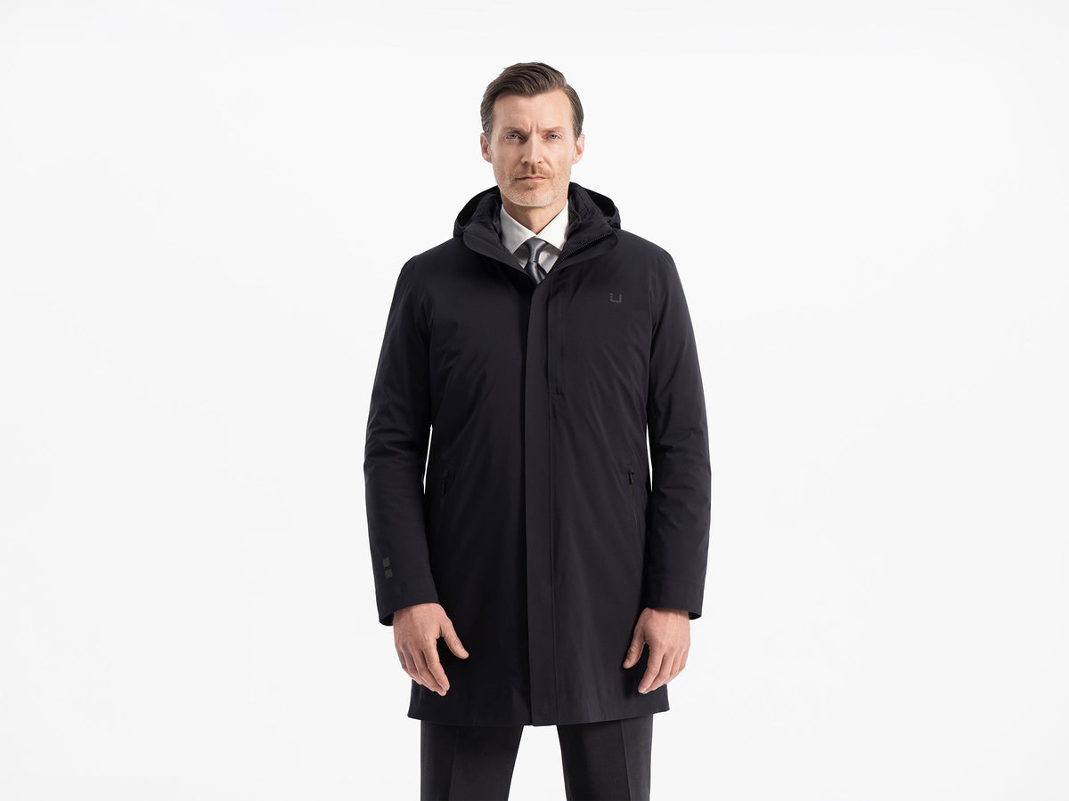 Black Storm Coat Black - modellbilde