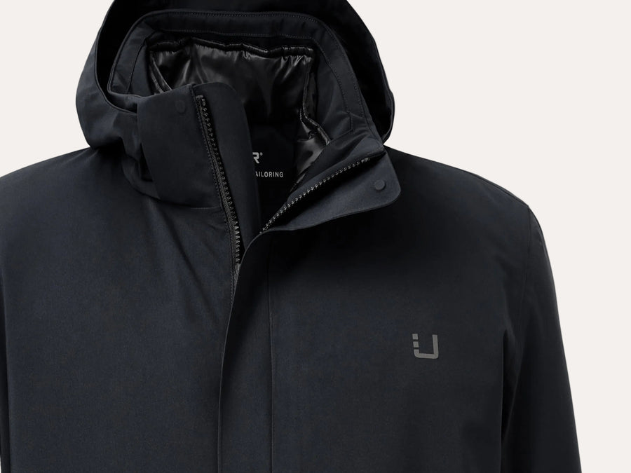 Black Storm Coat Black - modellbilde