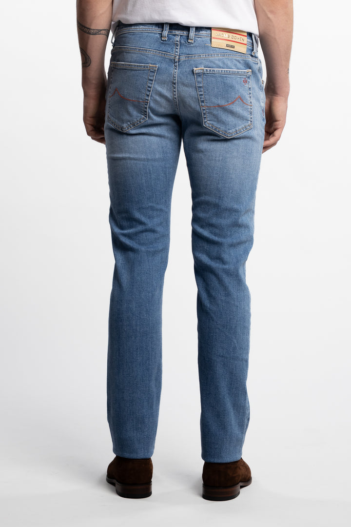 Nick Slim Fit Limited Edition Selvedge Stretch Denim Jeans Light Blue