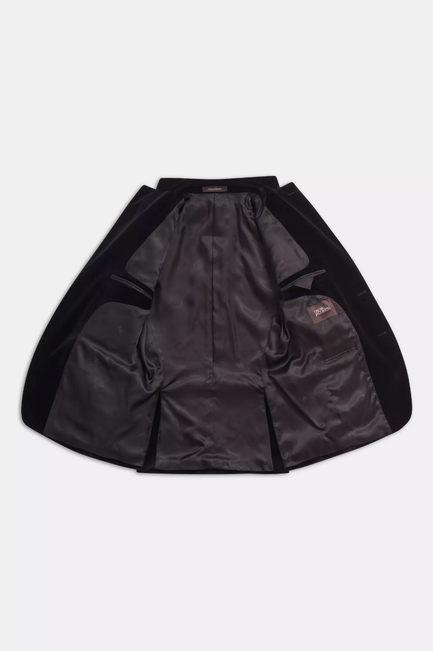 Fogerty Velour Blazer Black