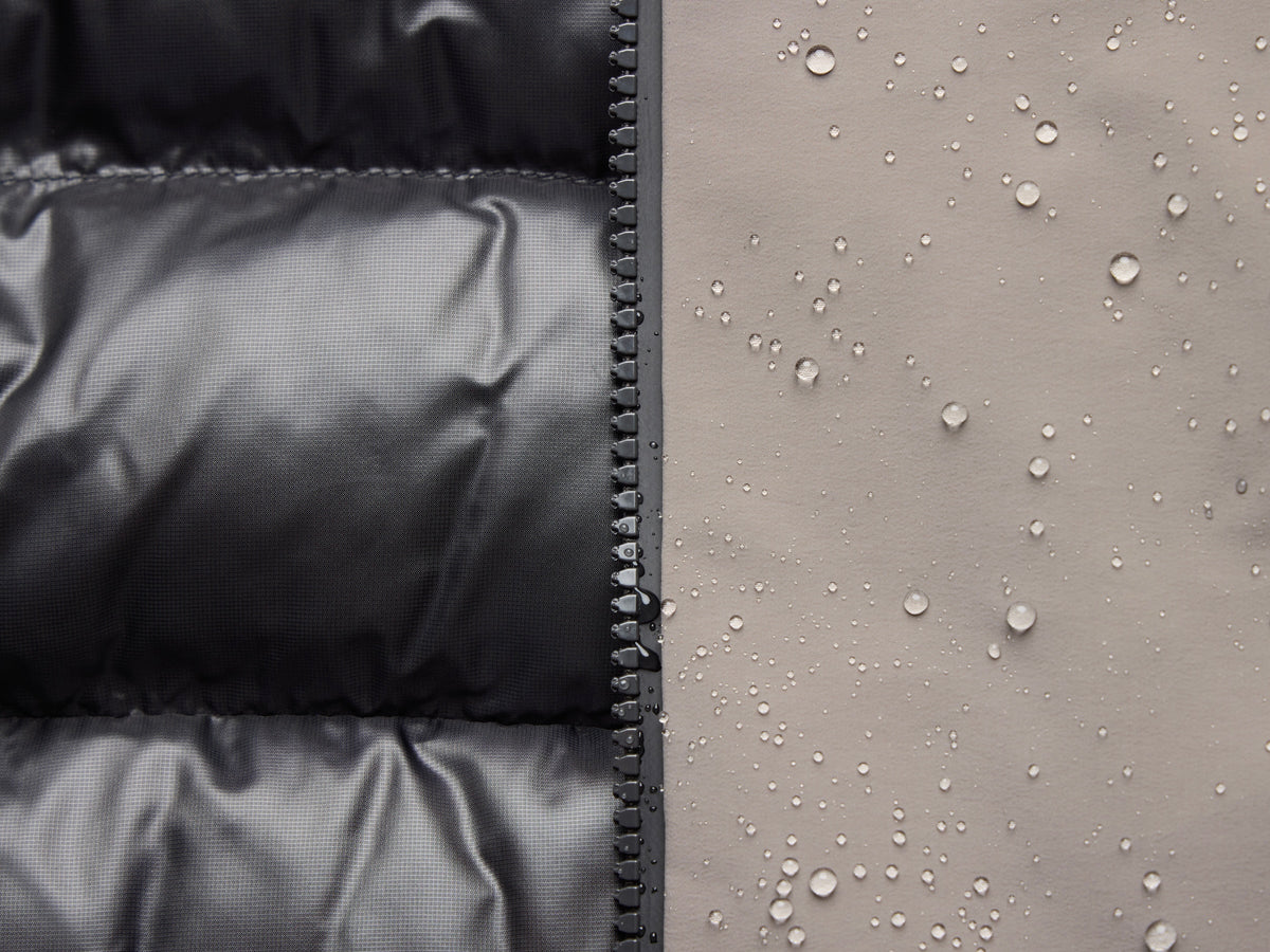 Phantom Down Jacket Dark Sand detalj