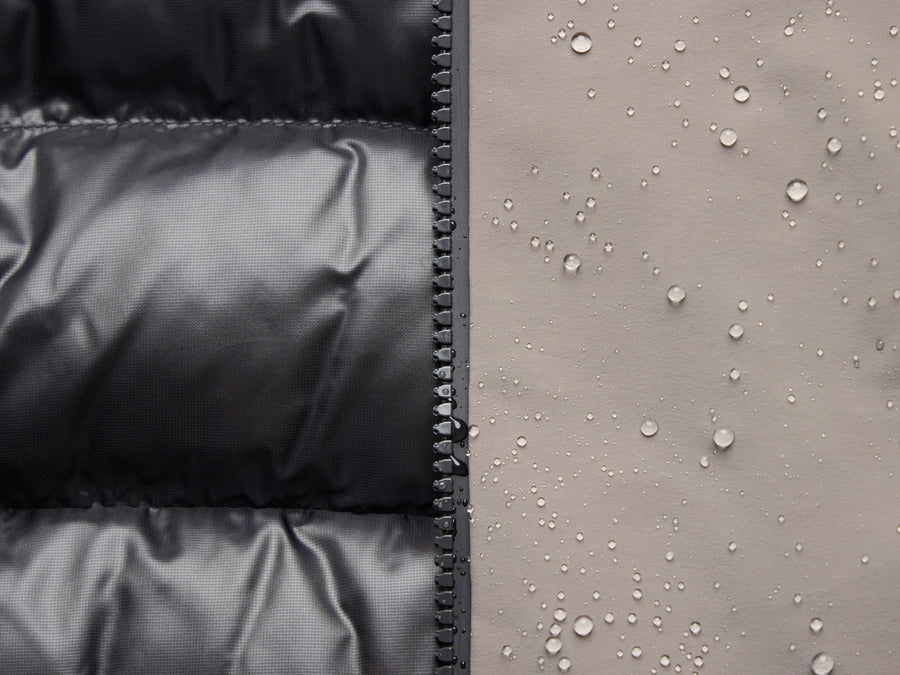 Phantom Down Jacket Dark Sand detalj