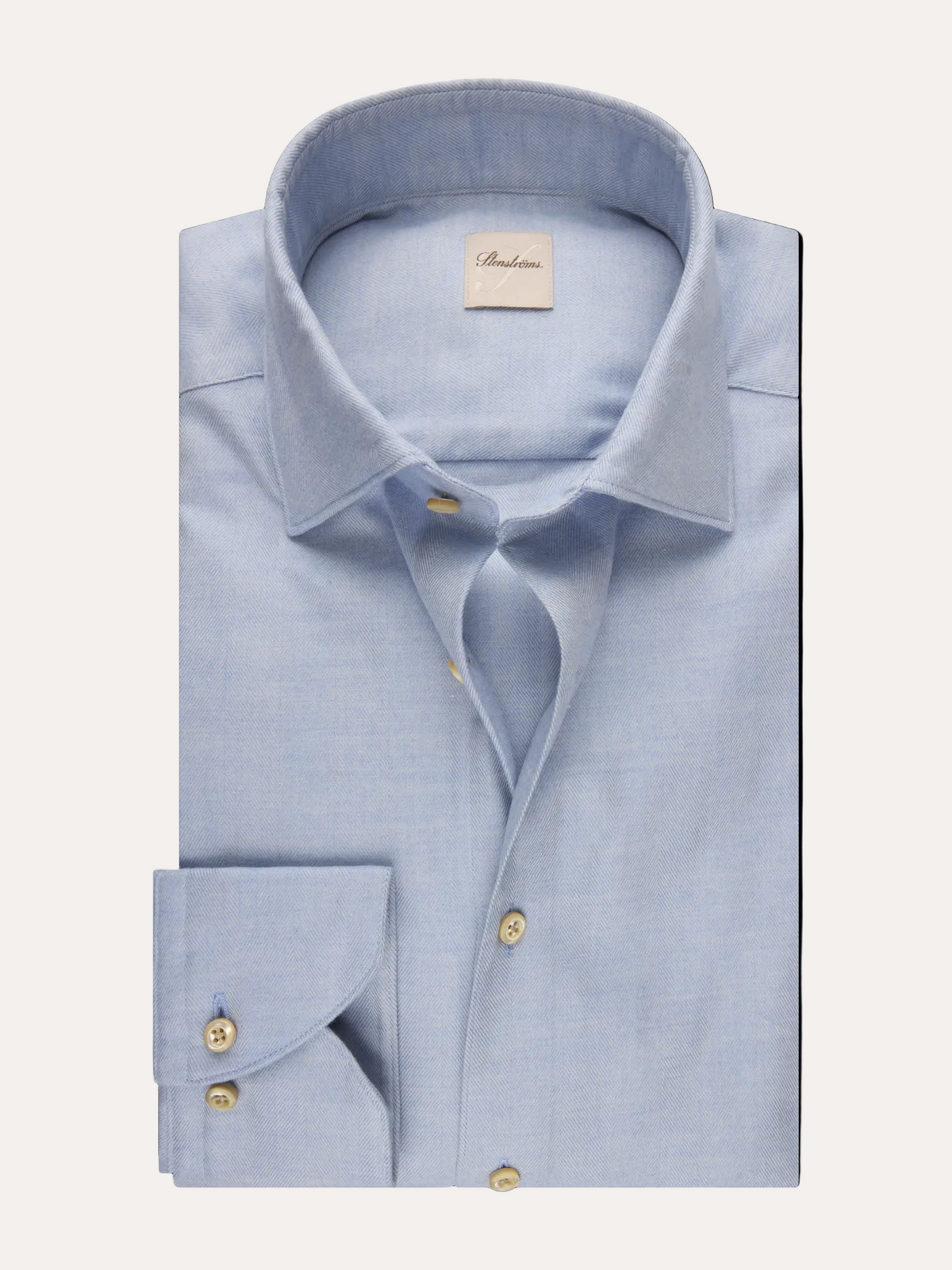 Slimline Flannel Shirt Light Blue