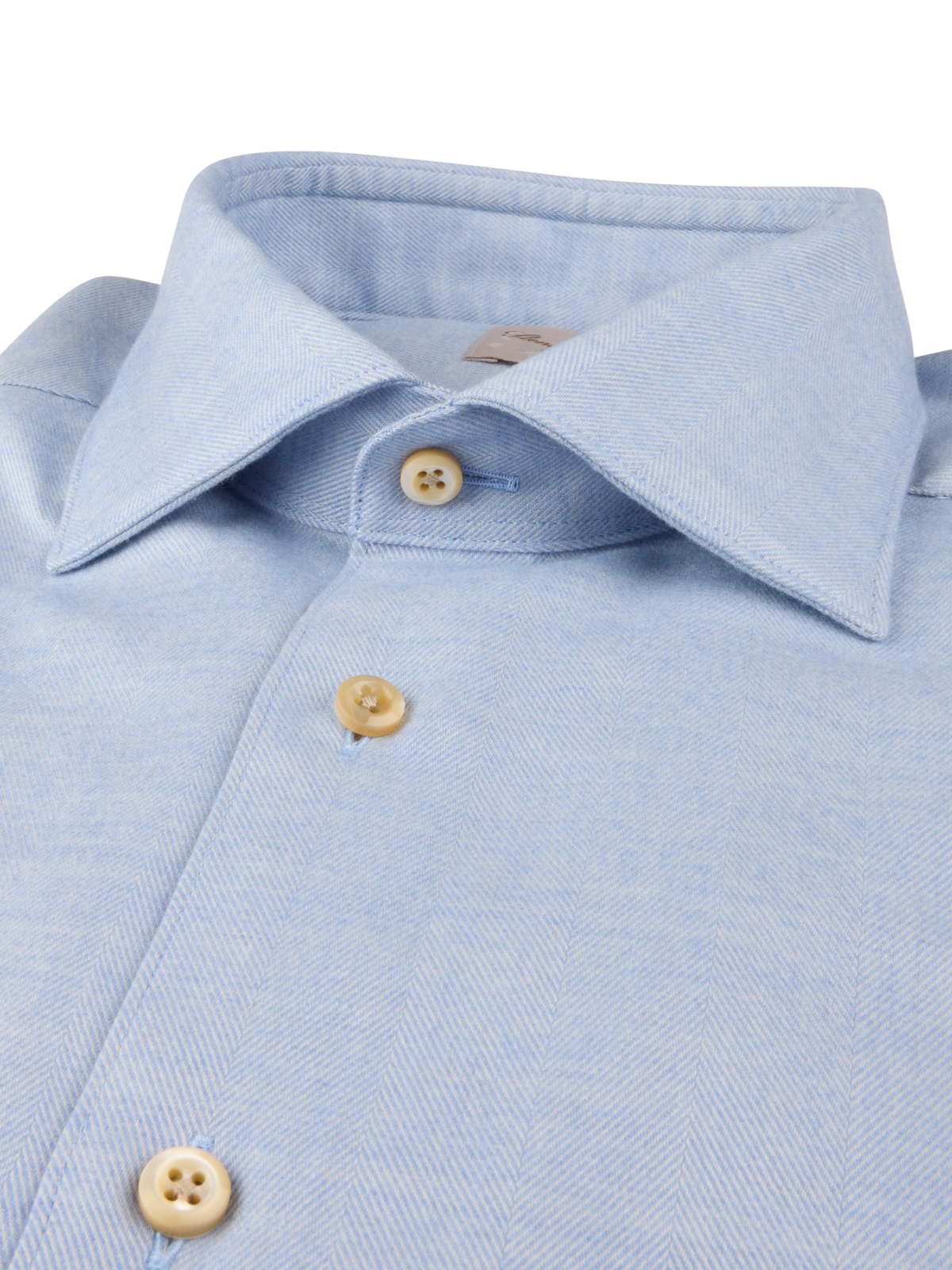 Slimline Flannel Shirt Light Blue