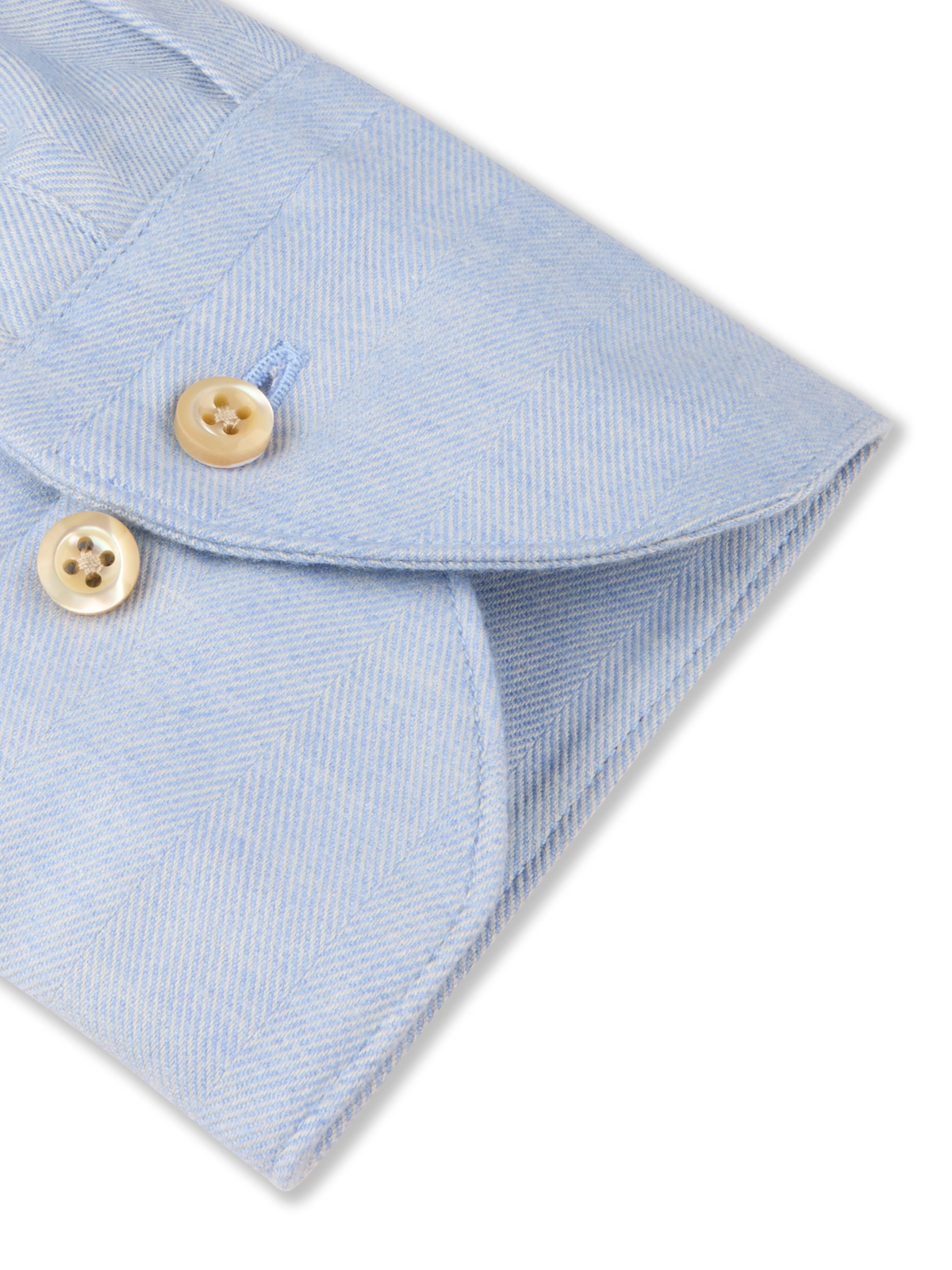 Slimline Flannel Shirt Light Blue
